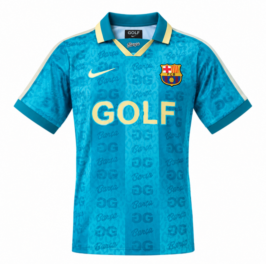 Camiseta FC Barcelona Golf Wang Turquesa - vista frontal