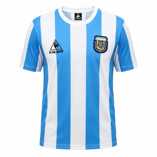 Camiseta selección Argentina local Mundial 1986 - vista frontal