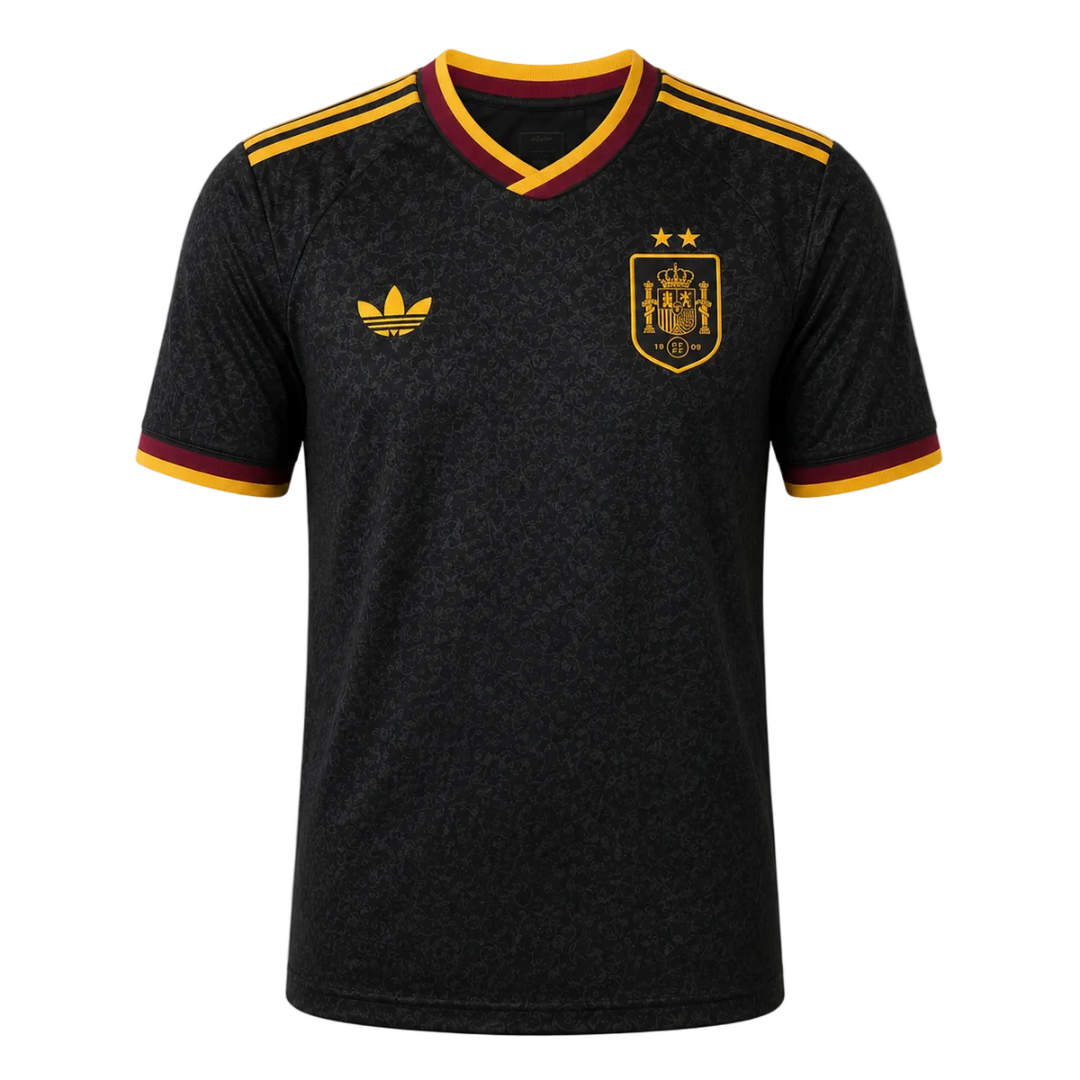 Camiseta selección España campeones NEGRA 2026/27 - vista frontal