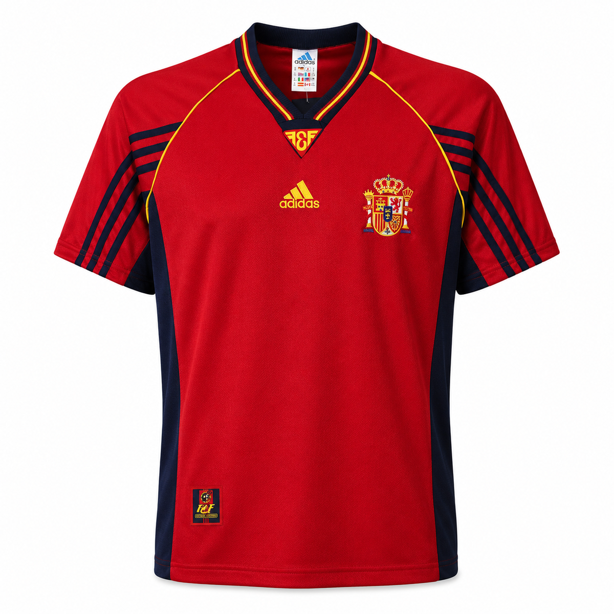 Camiseta selección España local Mundial 1998 - vista frontal