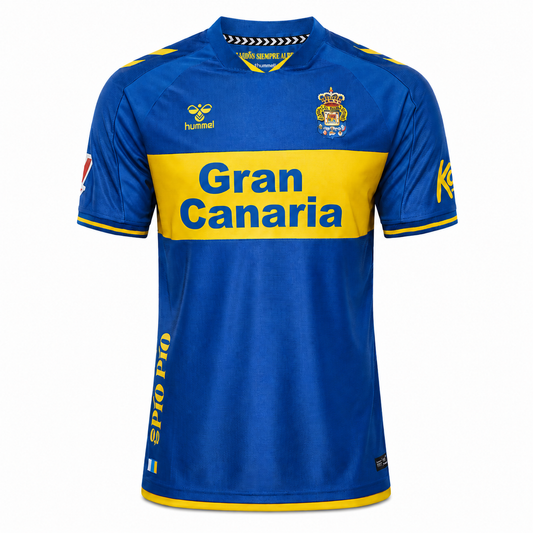 Camiseta UD Las Palmas segunda equipación 2026/27 - vista frontal azul